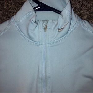 Nike baby blue quarter zip pull-over